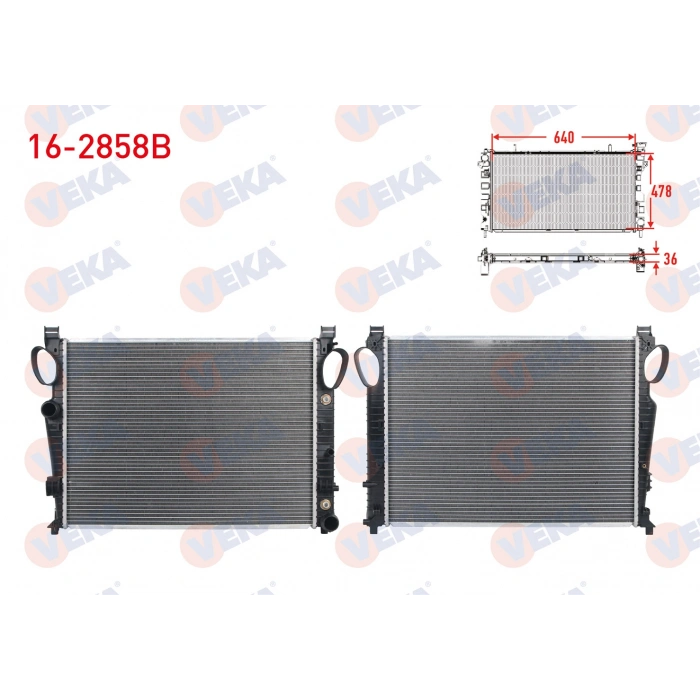 SU RADYATORU BRAZING MERCEDES S SERISI (W220) S 320 CDI - S 400 CDI - S 500 - S 600 A-T/M-T 1998-2005/ MERCEDES SL (R230) 350 - 500 - 600 A-T/M-T 2001-2012