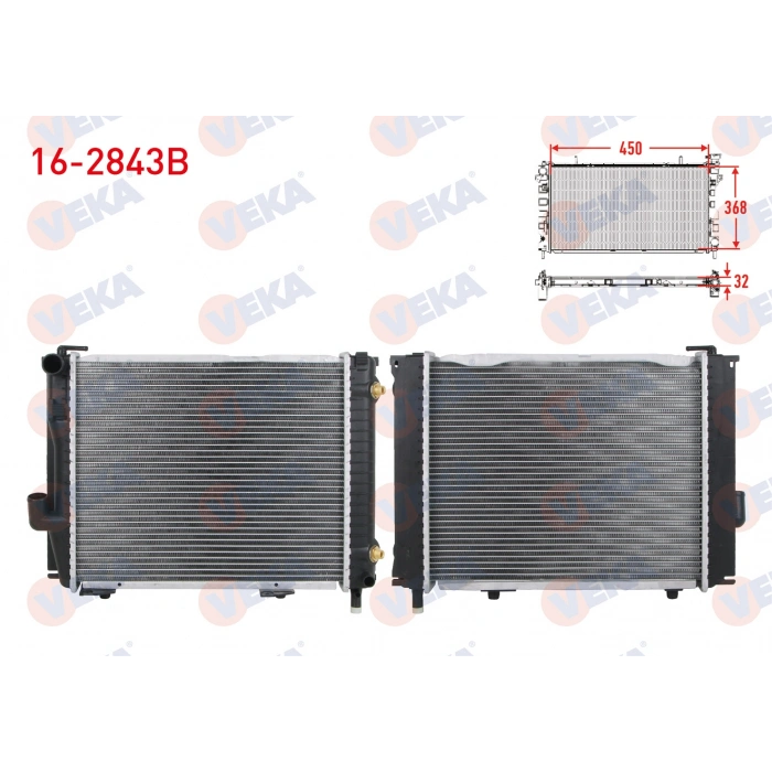 SU RADYATORU BRAZING MERCEDES (W124) 260E-280E-300E-300TE-320E-320TE-E280-E300-E320 A-T/M-T AC- 1984-1995