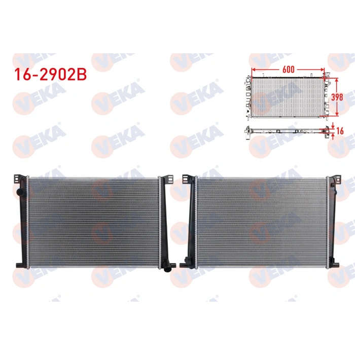 SU RADYATORU BRAZING MINI COOPER (R56) 1.6i A-T/M-T 2010-/ COUNTRYMAN (R60) 1.6i A-T/M-T 2010-