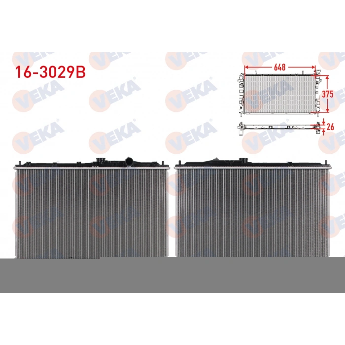 SU RADYATORU BRAZING MITSUBISHI COLT IV 1.6 i M-T 1992-1996 / LANCER V 1.6 - 1.8 M-T 1992-1995