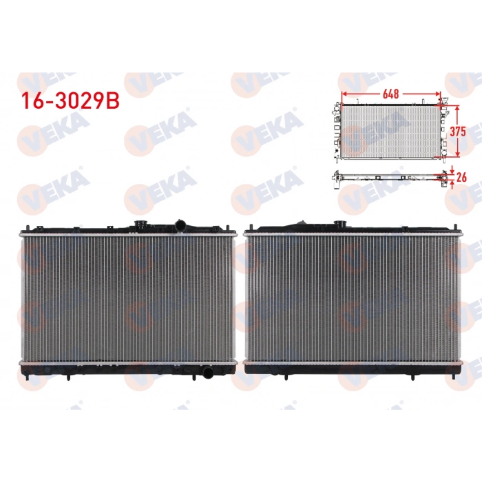 SU RADYATORU BRAZING MITSUBISHI COLT IV 1.6 i M-T 1992-1996 / LANCER V 1.6 - 1.8 M-T 1992-1995