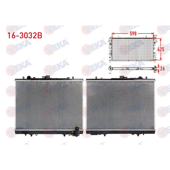 SU RADYATORU BRAZING MITSUBISHI L 200 2.5 TD A-T 1996-2006