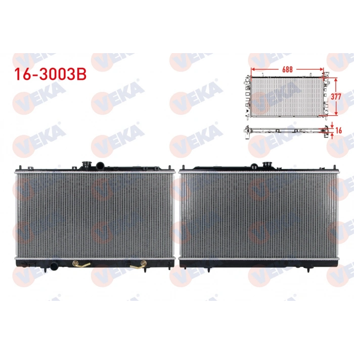 SU RADYATORU BRAZING MITSUBISHI LANCER 1.6 A-T 2003-2006