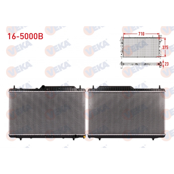 SU RADYATORU BRAZING MT 375X688X26 CHERRY A3 A5 E3 TIGGO 1.6 06-17 >