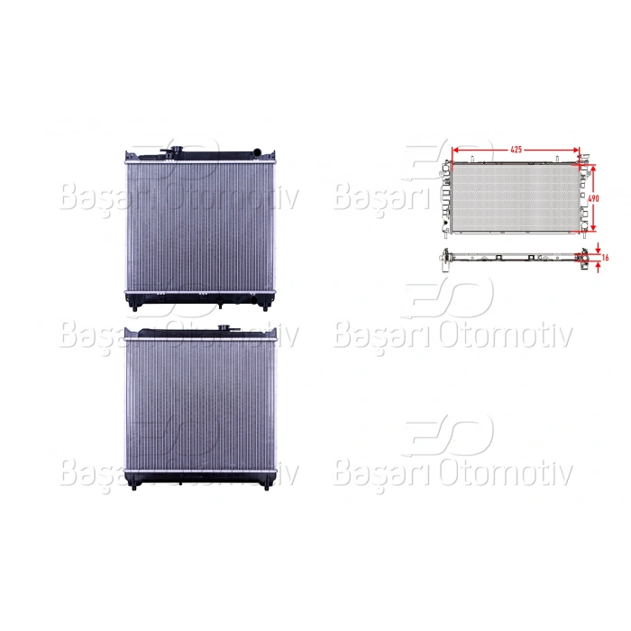SU RADYATORU BRAZING MT 425X490X16 MM SUZUKI VITARA 1.6 JLX 91+