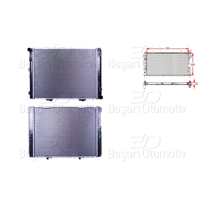 SU RADYATORU BRAZING MT 575X448X32 MERCEDES-BENZ BENZ 190 W201 E2.3 1986 >