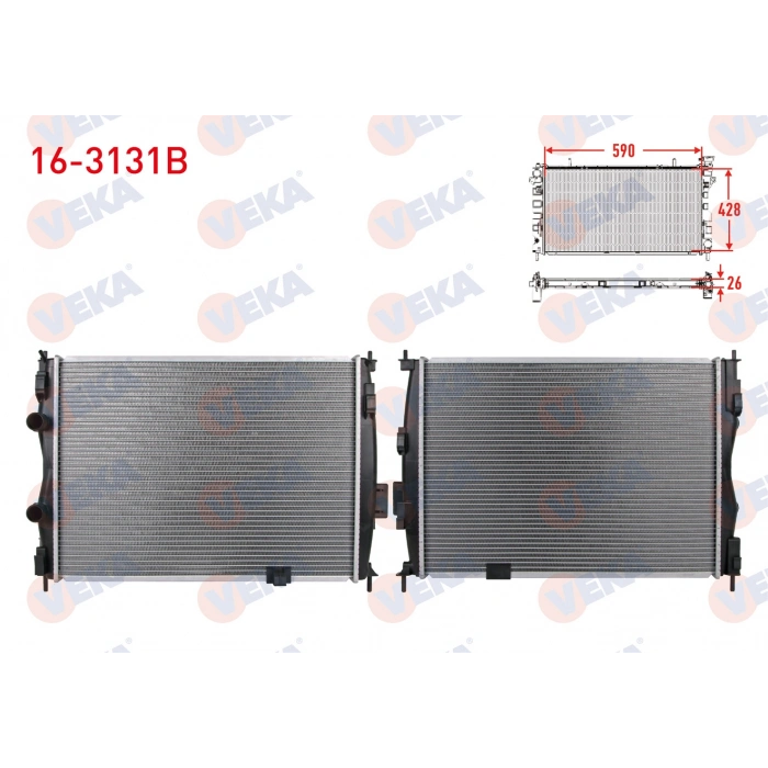 SU RADYATORU BRAZING NISSAN QASHQAI (J10) 1.6i M-T 2007-2014