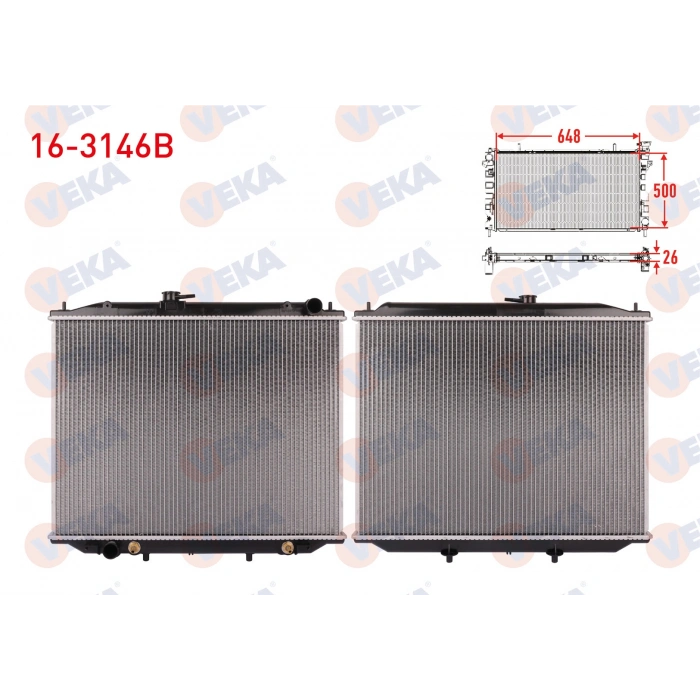 SU RADYATORU BRAZING NISSAN TERRANO II (R20) 2.7 TDI A-T AC+/- 1993-