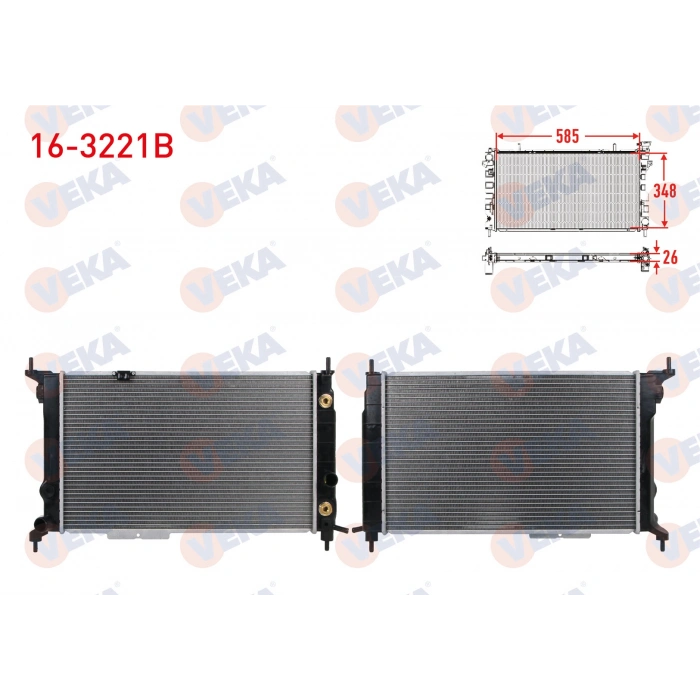 SU RADYATORU BRAZING OPEL ASTRA F 1.4i-1.6i A-T AC+ 1991-2005