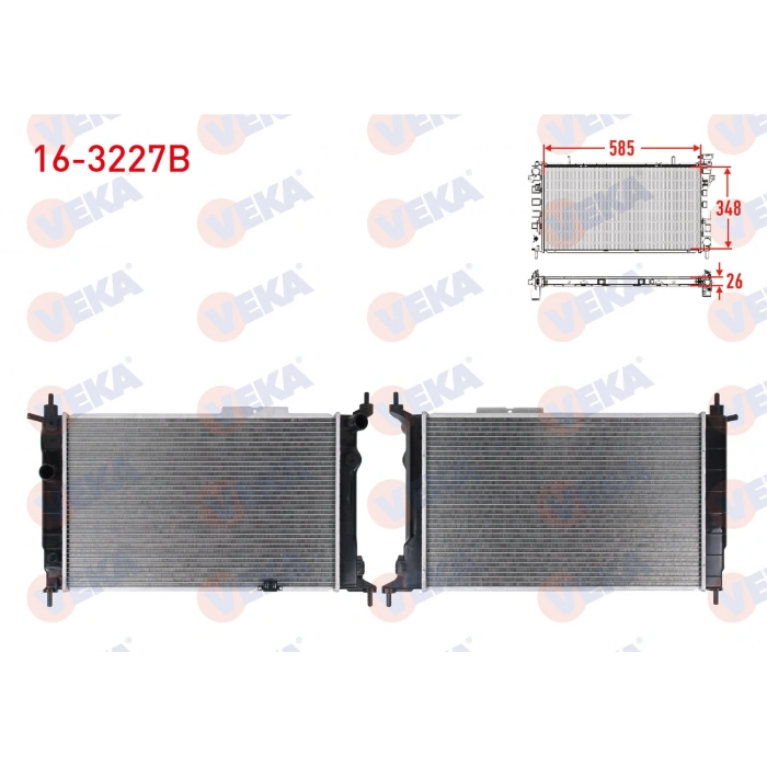 SU RADYATORU BRAZING OPEL ASTRA F 1.4i M-T 1991-1998
