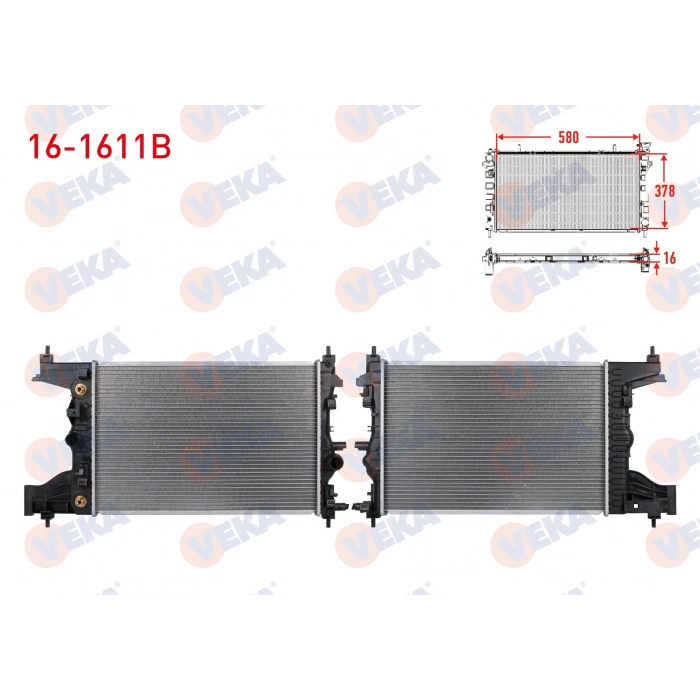 SU RADYATORU BRAZING OPEL ASTRA J 1.6i A-T 2009-2016
