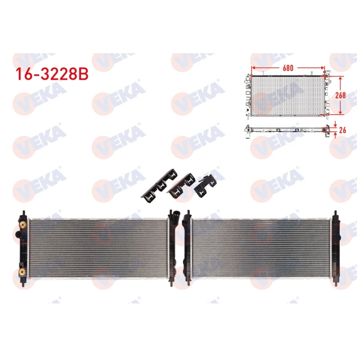 SU RADYATORU BRAZING OPEL CORSA B 1.2I A-T 1993-2000