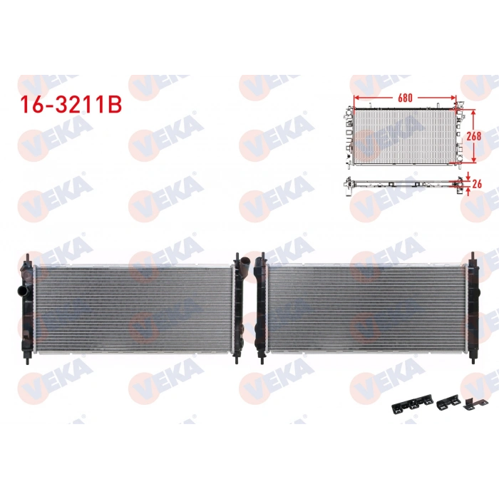 SU RADYATORU BRAZING OPEL CORSA B 1.2I M-T 1993-2000