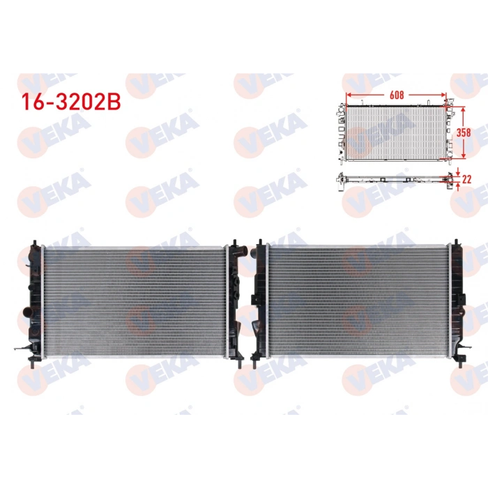 SU RADYATORU BRAZING OPEL VECTRA B 1.6i M-T 1995-2003