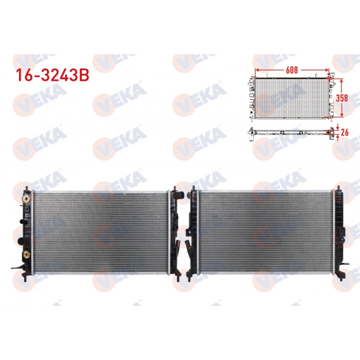 SU RADYATORU BRAZING OPEL VECTRA B 2.5 V6 A-T 1995-2003