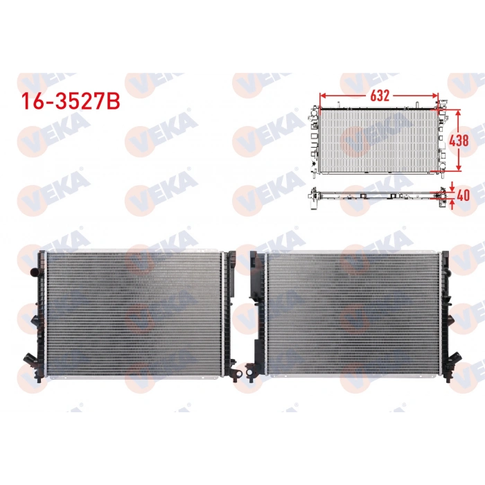 SU RADYATORU BRAZING RENAULT LAGUNA I (B56,556) 1.8i M-T 1993-2001
