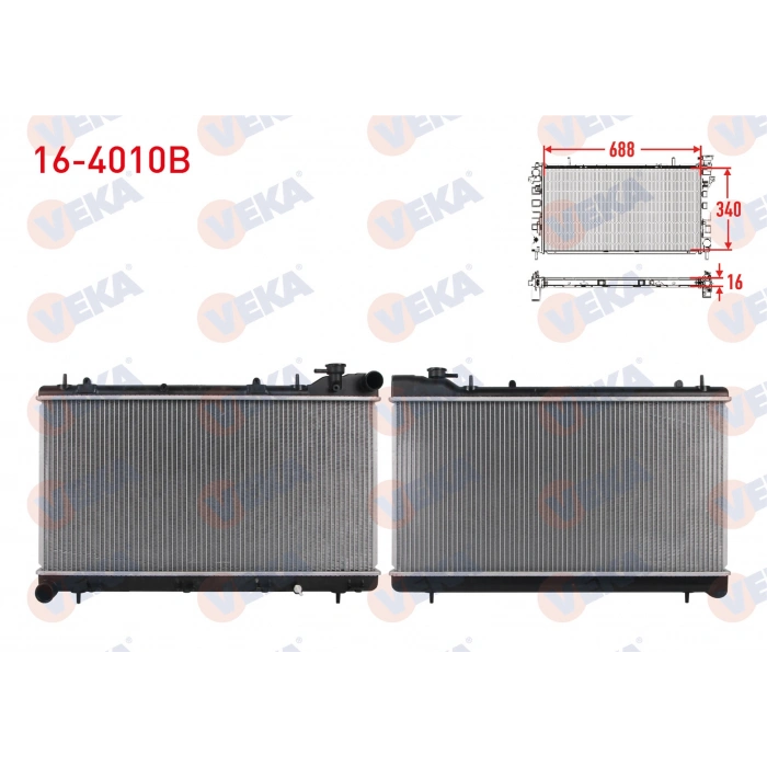 SU RADYATORU BRAZING SUBARU FORESTER 2.0 M-T 1997-2002 / IMPREZA 1.6 - 1.8 - 2.0 M-T 1993-2000