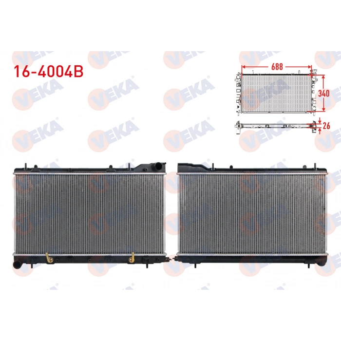 SU RADYATORU BRAZING SUBARU FORESTER (SF) 2.0 S A-T 1995-2002