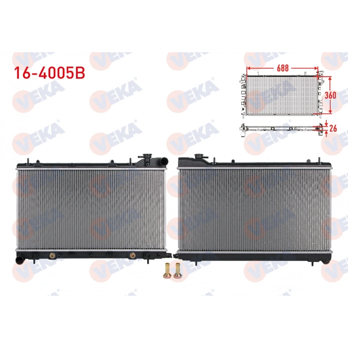 SU RADYATORU BRAZING SUBARU FORESTER (SG) 2.0i AWD 2002-2007
