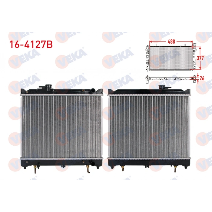 SU RADYATORU BRAZING SUZUKI VITARA (ET,TA) 1.6i 16v A-T 1988-1999