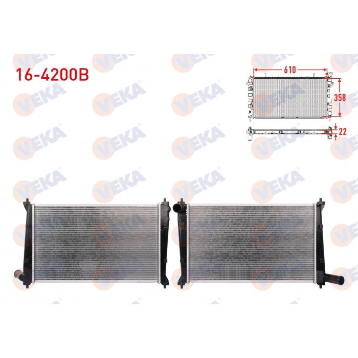 SU RADYATORU BRAZING TATA INDICA (40_V2) 1.4 D 1998-2003