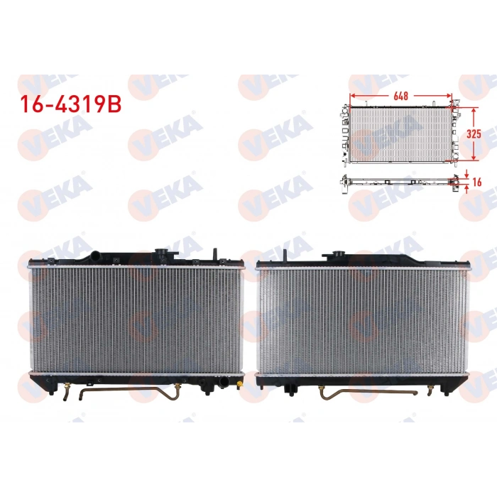 SU RADYATORU BRAZING TOYOTA CARINA E (ST191) 2.0i A-T 1992-1997