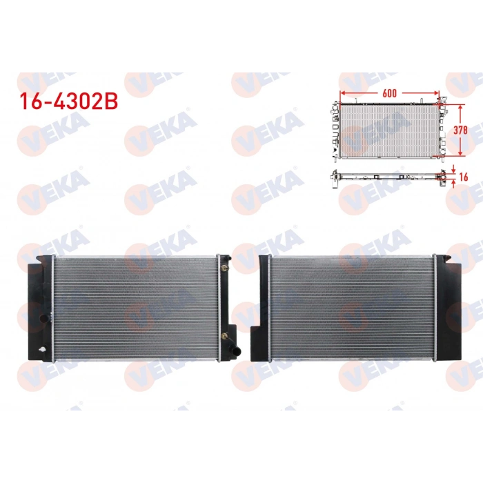 SU RADYATORU BRAZING TOYOTA COROLLA 1.33 A-T AC+ 2012-