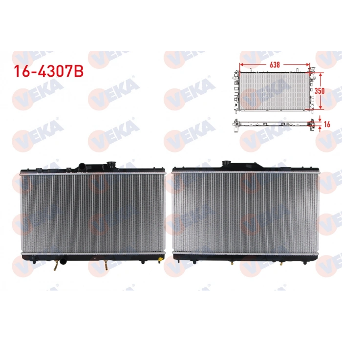 SU RADYATORU BRAZING TOYOTA COROLLA (_E11_) 1.6i (AE111) A-T 1997-2002
