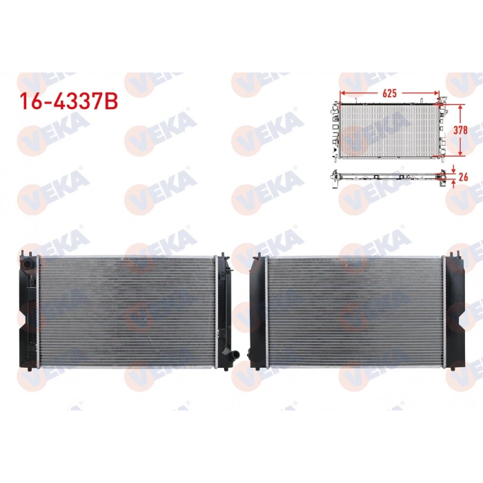 SU RADYATORU BRAZING TOYOTA COROLLA (_E12_) 1.4 D-4D M-T 2004-2007
