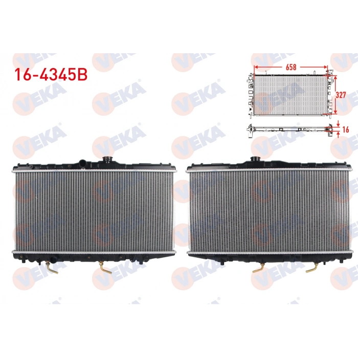 SU RADYATORU BRAZING TOYOTA COROLLA (_E9_) 1.3i AE92 A-T 1987-1993