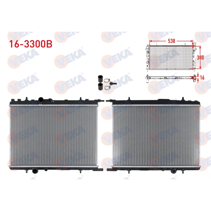 SU RADYATORU BRAZING (UNIVERSAL TIP) PEUGEOT PARTNER (5,5F) 1.9 D M-T 1996-2008