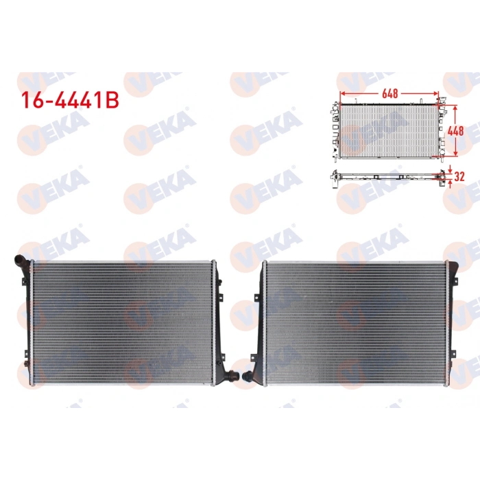 SU RADYATORU BRAZING VOLKSWAGEN CADDY III (2KB,2KJ,2CB,2CJ) 1.9 TDI M-T 2004-2015