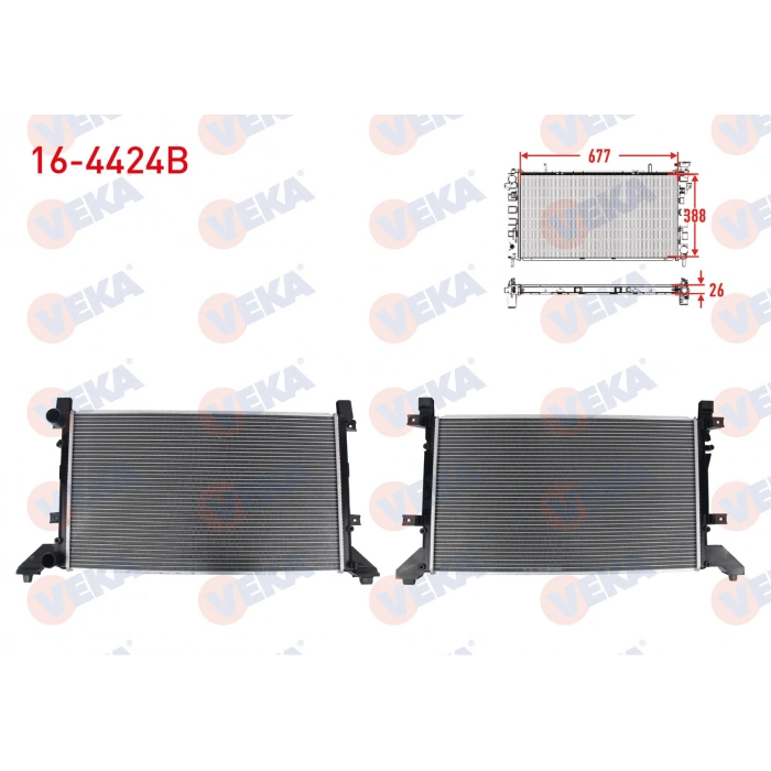 SU RADYATORU BRAZING VOLKSWAGEN LT 28-35 II (2DB,2DE,2DK) 2.5 TDI M-T 1996-2006