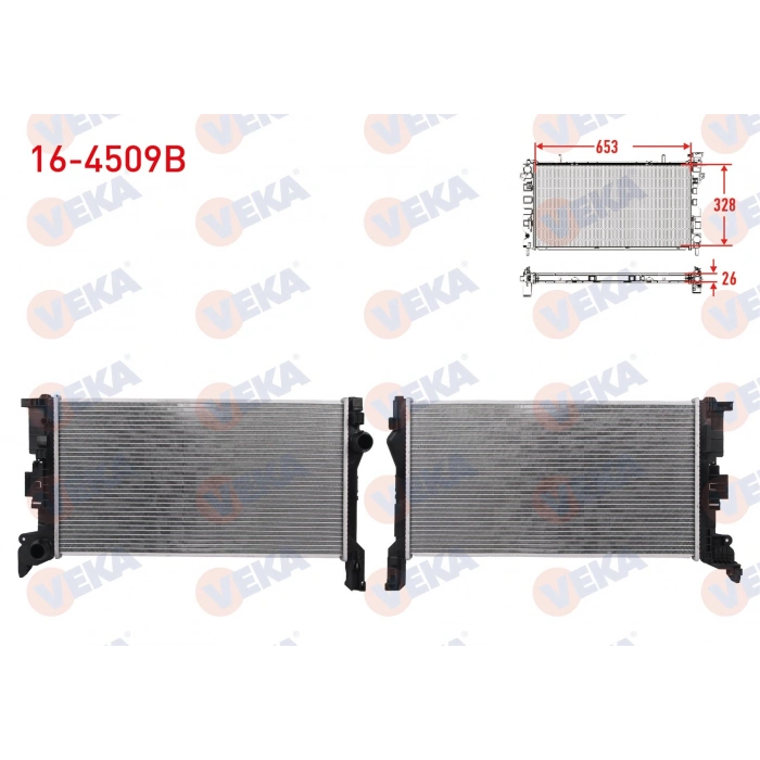SU RADYATORU BRAZING VOLVO S90 II D3 - D4 2016- / V60 II D3 - D4 2018- / V90 II D3 - D4 2016- / XC60 II D3 - D4 - T4 - T8 2018-