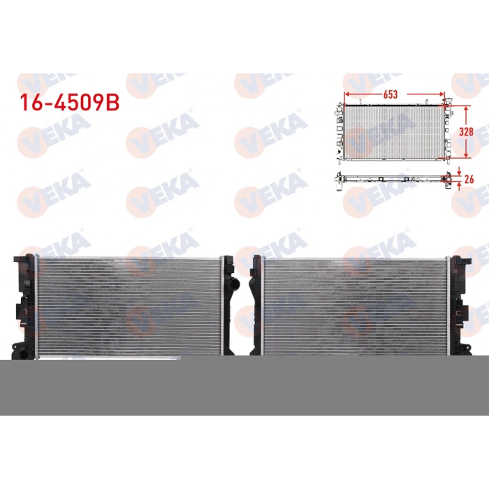 SU RADYATORU BRAZING VOLVO S90 II D3 - D4 2016- / V60 II D3 - D4 2018- / V90 II D3 - D4 2016- / XC60 II D3 - D4 - T4 - T8 2018-