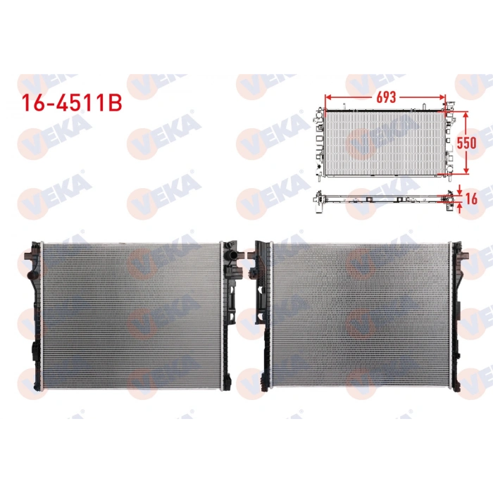 SU RADYATORU BRAZING VOLVO XC90 II 2.0 B6 2020-