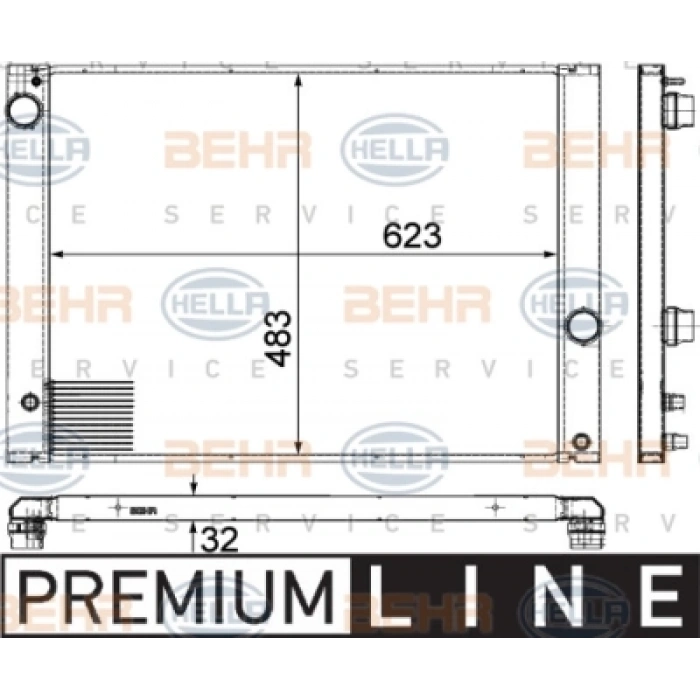 SU RADYATÖRÜ E65-66 N52-53 05-10