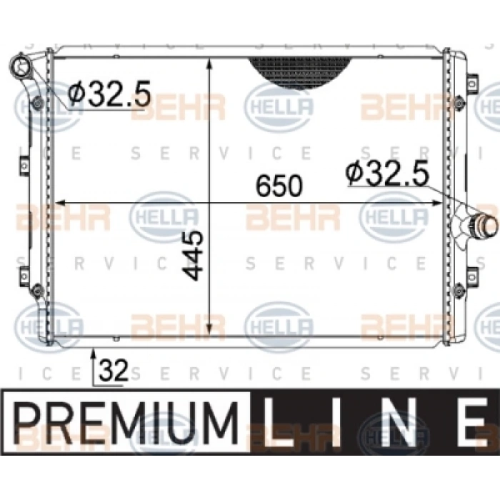SU RADYATÖRÜ GOLF5-GOLF6-CADDY-JETTA-PASSAT-A3-LEON-OCTAVIA CAYB-CAYC-CAYD-BKD-BKP-CBAA 1,6 TDI-2,0 TDI 04-