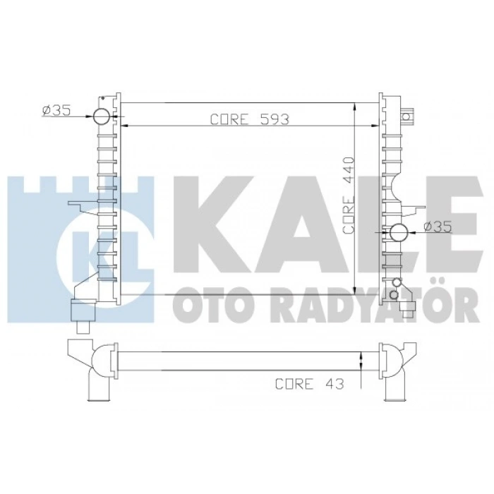 SU RADYATÖRÜ LAND ROVER RANGE ROVER II 2.5 Td5 98-04