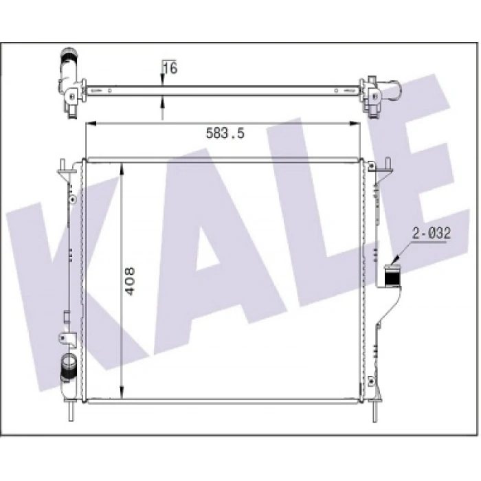 SU RADYATÖRÜ LOGAN / SANDERO 1.4I-1.5-1.6 07-