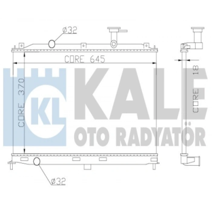 SU RADYATÖRÜ M/T 370x628x16 ACCENT ERA 1,4-1,6 BENZIN 2006-
