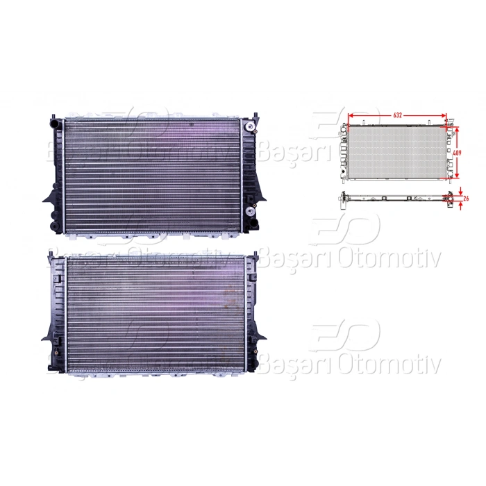 SU RADYATORU MEKANIK AUDI A100 A6 2.6 2.8 94 >