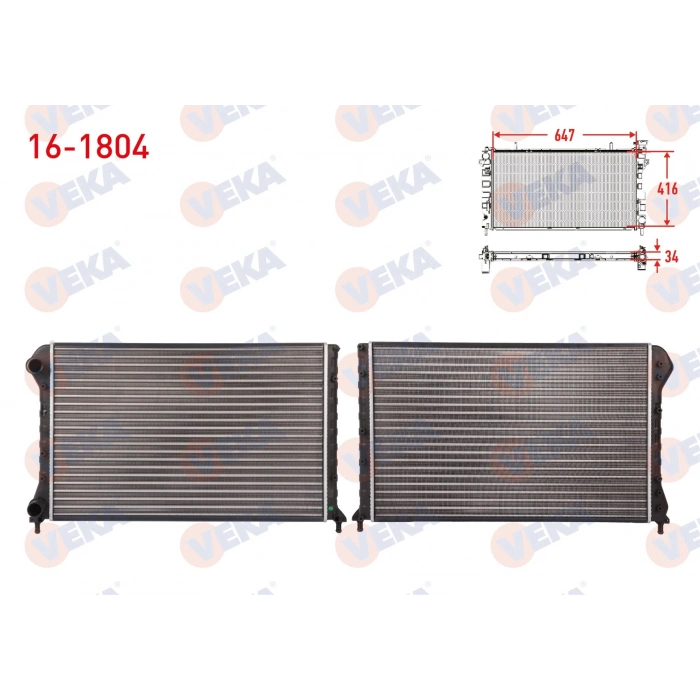SU RADYATORU MEKANIK FIAT DOBLO (119,223) 1.9 D M-T AC- 2001-2010