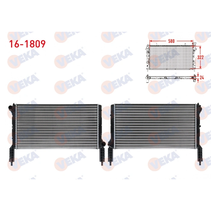 SU RADYATORU MEKANIK FIAT DOBLO (119,223) 1.2i M-T 2001-2010