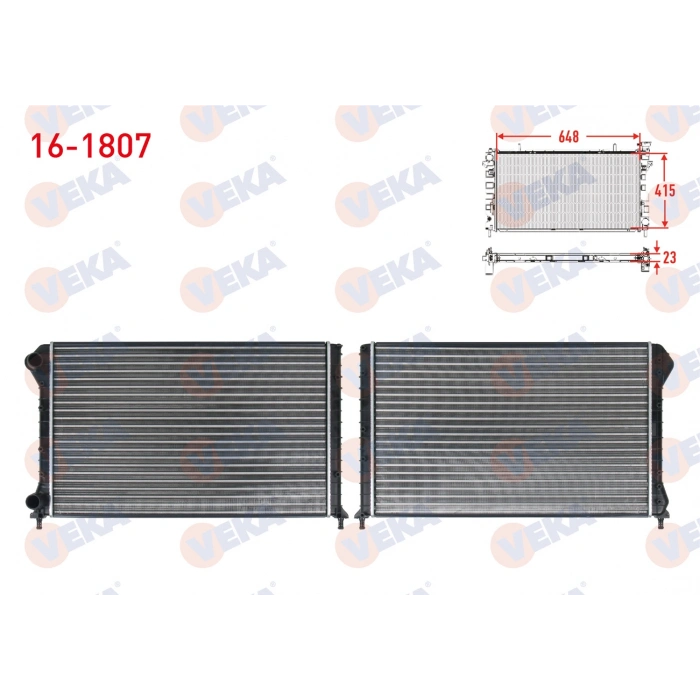SU RADYATORU MEKANIK FIAT DOBLO (119,223) 1.9 D M-T AC + 2001-2010