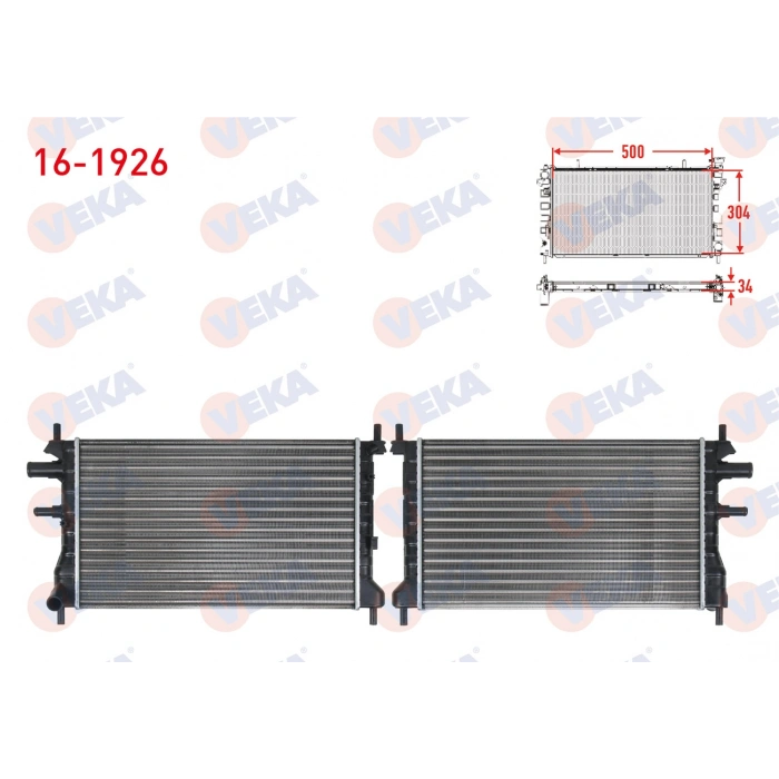 SU RADYATORU MEKANIK FORD FIESTA IV 1.3i M-T AC- 1996-2002