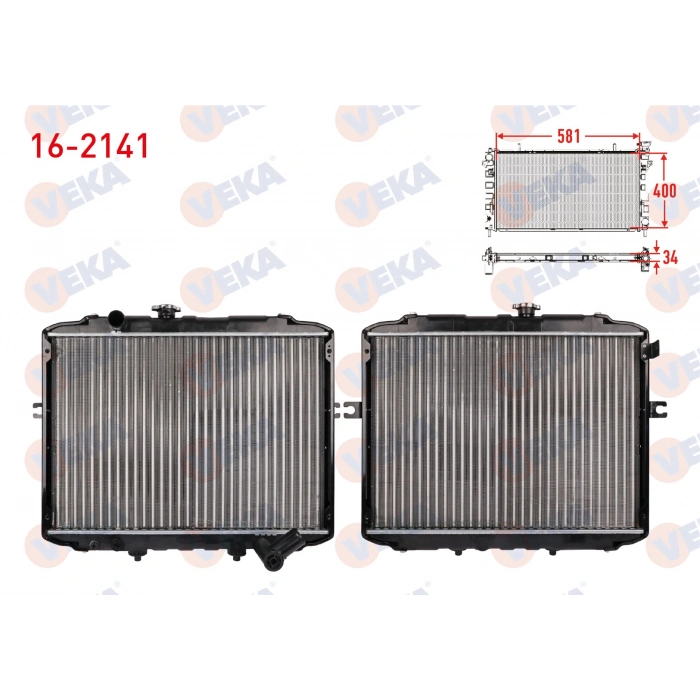 SU RADYATORU MEKANIK HYUNDAI H100 2.5 D (KAMYONET) 1997-2004