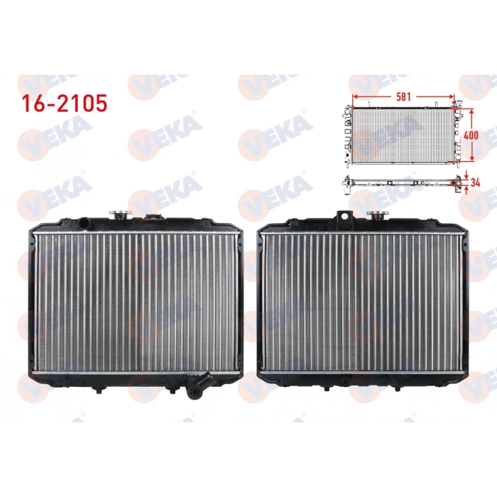 SU RADYATORU MEKANIK HYUNDAI H100 (MINIBUS) 2.5 D M-T 1993-2004