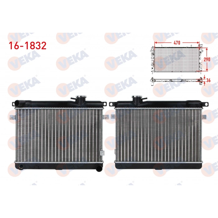 SU RADYATORU MEKANIK KAPAKLI 3 SIRALI SUPER FIAT 131 1.3 M-T 1979-1993
