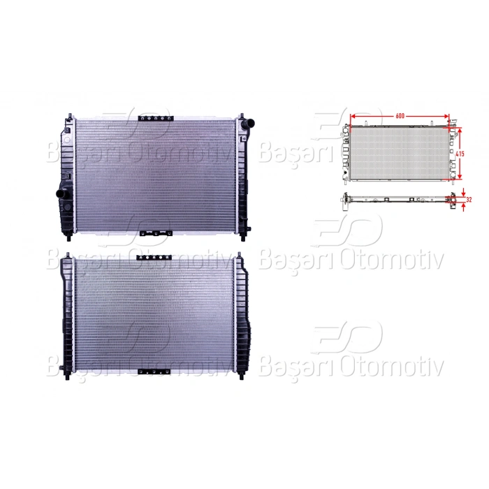 SU RADYATORU MEKANIK MT 414X600X23 CHEVROLET AVEO KALOS 1.4 06 >